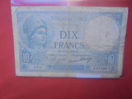 FRANCE 10 FRANCS 1936 Circuler + Réparer ! (B.32) - 10 F 1916-1942 ''Minerve''