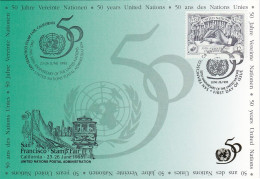 Nations Unies N.Y.  1995 YT 675 Carte Postale Oblitérée 1er Jour - Cartes-maximum