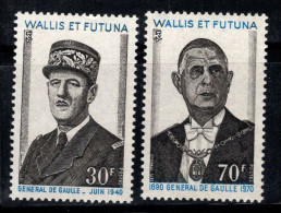 Wallis-et-Futuna 1971 Yv. 180-181 Neuf ** 100% De Gaulle - Unused Stamps