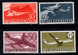 Liechtenstein 1960 Mi. 391-394 Neuf ** 100% Poste Aérienne Aéronef - Poste Aérienne