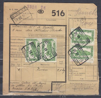 Vrachtbrief Met Stempel BRAINE L'ALLEUD PESEUR - Documents & Fragments