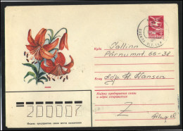 RUSSIA USSR Stationery ESTONIA USED AMBL 1386 KOHILA Plants Flora Flowers - Unclassified