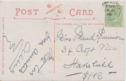 GB VILLAGE POSTMARKS 1908 CDS 23mm "LOWESTOFT" On Nice Postcard - A Charity Concert - Briefe U. Dokumente