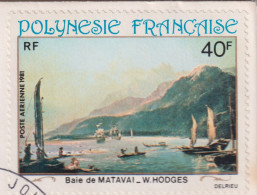 Polynésie Française 1981 - Poste Aérienne YT 163 (o) Sur Fragment - Used Stamps