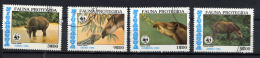 NICARAGUA 1985, WWF, TAPIR, 4 Valeurs, Oblitérés / Used. R164 - Oblitérés