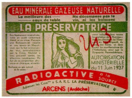 Eau Minérale Radioactive Source La Préservatrice Arcens Ardèche (Photo) - Objetos