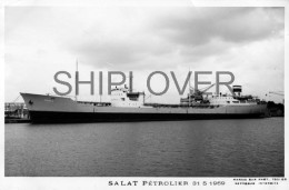 Pétrolier Français SALAT - Carte Photo éditions Marius Bar - Bateau/ship/schiff - Pétroliers