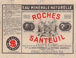 Eau Minérale Roches Santeuil Source Saint Jean Brignancourt Radioactivité (Photo) - Objets