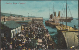 Landing Stage, Liverpool, Lancashire, C.1905-10 - Lewis's Postcard - Liverpool