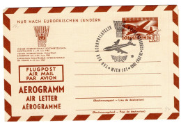 Austria Aerogramme Stationery Aerophilately Day Special Cancel Unused - Omslagen