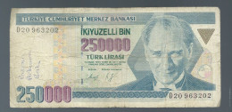 BILLET Turkey 250000 Liras 1970 - D20963202 - Laura13905 - Turquie