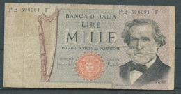 BILLET  Italie - Billet De 1000 Lire - Giuseppe Verdi - 11 Mars 1971  PB598081F - Laura13907 - 1.000 Lire