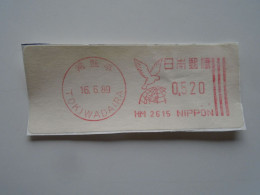 D200366 Red  Meter Stamp Cut- EMA - Freistempel  -1989 Japan   Tokiwadaira - Otros & Sin Clasificación
