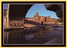 Italy - Roma, Rome - L'isola Tiberina E Il Tevere - Tiber Island - Photo G. Paolo Marton - Larger Size Card - Fiume Tevere