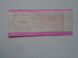 D200374   Red  Meter Stamp Cut- EMA - Freistempel  -1981   Japan   Nippon  - SUVA    - Fuji - Otros & Sin Clasificación