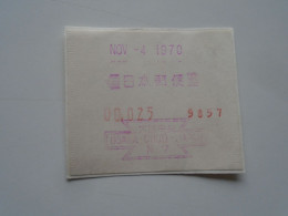 D200388  Red  Meter Stamp Cut- EMA - Freistempel  -1970 Japan   Nippon  -  OSAKA CHUO - Otros & Sin Clasificación