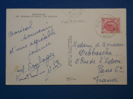 DG10 TUNISIE  BELLE CARTE   1904   KEROUAN  A  PARIS  FRANCE + MOSQUEE DU SABRE  +AFF. INTERESSANT+ - Storia Postale