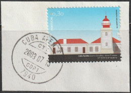 Fragment - Postmark CUBA ALENTEJO -|- Mundifil Nº 3723 . Farol Cabo Sardão - Usati