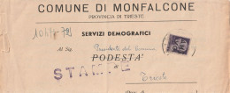 LETTERA 1947 L.1 AMG-VG COMUNE MONFALCONE (XT1895 - Marcophilie