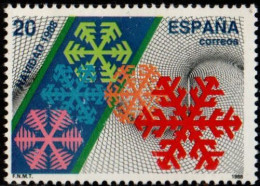 Spain 1988 Snow Cristals 1 Value MNH - Climate & Meteorology