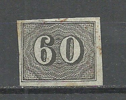 BRAZIL Brazilia O 1850 Michel 14 (*) Ohne Gummi/mint No Gum - Unused Stamps