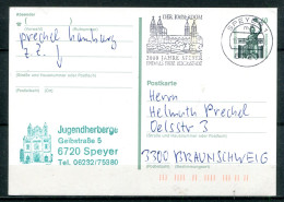 REPUBLIQUE FEDERALE ALLEMANDE - Ganzsache (Entier Postal) Michel P 141 (2000 Jahre Speyer) - Postkarten - Gebraucht