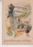 Herzlichen Glückwunsch Zum Ersten Schulgang  Vg  1951 - Children's School Start