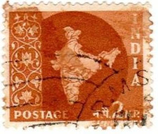 INDIA - 1957 - Mappe India - Usato - Used Stamps