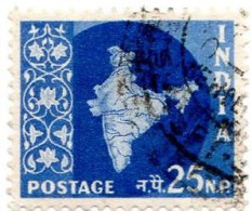 INDIA - 1957 - Mappe India - Usato - Used Stamps