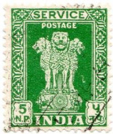 INDIA - 1957 - Fracobolli Di Servizio - Colonna Di Asoka - Official Stamps