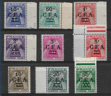 Réunion 1949/50 Taxe N°36/44** Cote 70€ - Segnatasse