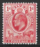 S.AFRICA..." ORANGE FREE STATE."....KING EDWARD VII..(1901-10.)......1d.......SG140......(CAT.VAL.£11..)....MH...... - Oranje Vrijstaat (1868-1909)