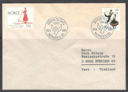 Norway.   International Stamp Exhibition NORWEX '80. The Day Of The Letter.   Special Cancellation - Lettres & Documents