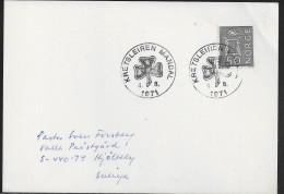 Norway.   A Scout Camp At Mandal 1971 (Norwegian Boy Scout Association).   Norway Special Event Postmark. - Lettres & Documents
