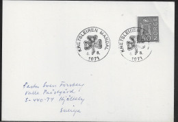 Norway.   A Scout Camp At Mandal 1971 (Norwegian Boy Scout Association).   Norway Special Event Postmark. - Brieven En Documenten