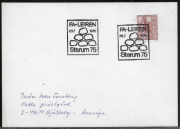 Norway.   FA-Leiren Starum 75.   FA National Boy Scout And Girl Guide Camp.   Norway Special Event Postmark. - Covers & Documents