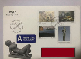 Iceland 2012 Painting,register Really Posted FDC Sent To China On Issue Day - FDC