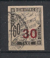 INDOCHINE - 1905 - Taxe TT N°YT. 4 - Type Duval 30 Sur 60c Noir - Oblitéré / Used - Timbres-taxe