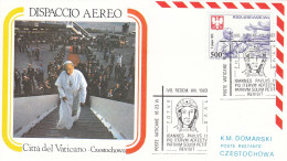 VATICAN Cover 3-20,popes Travel 1983 - Covers & Documents