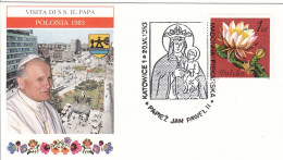 POLAND Cover 3-25,popes Travel 1983 - Lettres & Documents