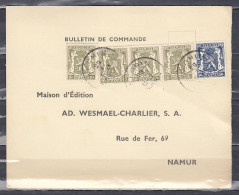 Kaart Van Nechin Naar Namur - 1935-1949 Kleines Staatssiegel