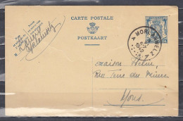 Postkaart Van Morlanwelz A Naar Mons - 1935-1949 Klein Staatswapen