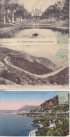 3 CP De Monte Carlo Obl. Monaco En 1913, 19, 20 Sur 5c Vert N° 22 Pour La France - Lettres & Documents