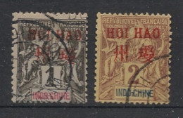 HOI-HAO - 1901 - N°YT. 1 Et 2 - Type Groupe 1c / 2c - Oblitéré / Used - Used Stamps