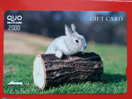 T-180 - JAPAN -JAPON, NIPON, Carte Prepayee -  Rabbit. Lapin - Lapins