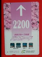 T-199 - JAPAN -JAPON, NIPON, Carte Prepayee BUS, AUTOBUS - Cars