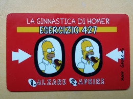 T-224 - TELECARD, PHONECARD ITALIA, HOMER SIMPSON - Autres & Non Classés