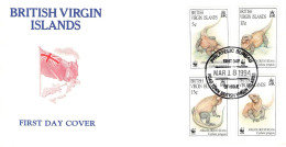 BRITISH VIRGIN ISLANDS - FDC 1995 WWF - IGUANA / 4141 - British Virgin Islands