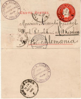 ARGENTINA 1900  LETTER CARD SENT FROM TUCUMAN TO ALTKISCHAU - Brieven En Documenten