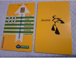 NETHERLANDS   HFL 10,-  / USED  / DATE  1-1-04  JUSTITIE/PRISON CARD  CHIP CARD/ USED   ** 16155** - GSM-Kaarten, Bijvulling & Vooraf Betaalde